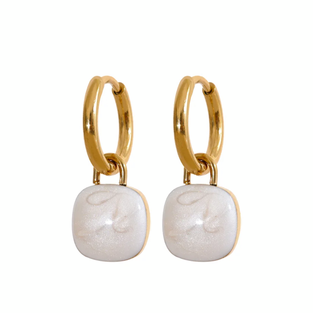 MIA | 18K Gold Enamel Earrings